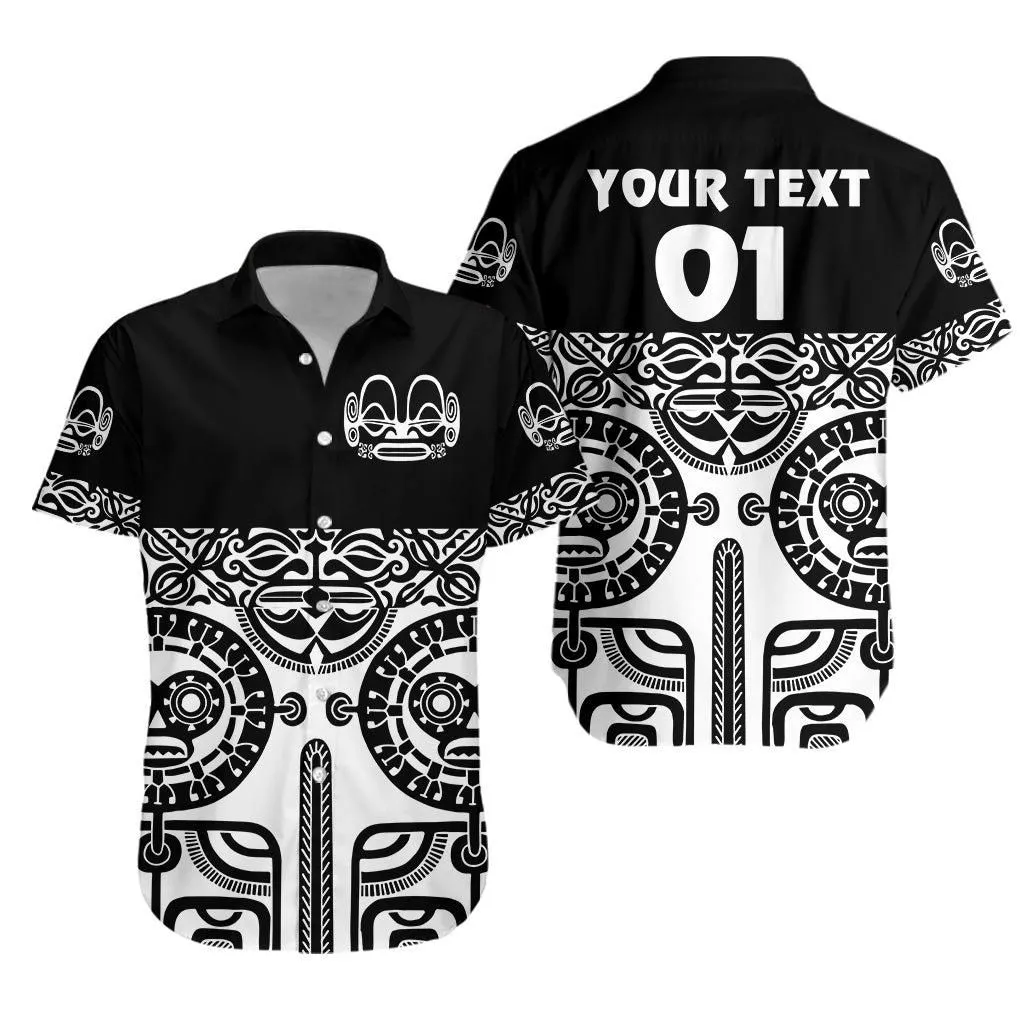 (Custom Personalised) Marquesas Islands Hawaiian Shirt Marquesan Tattoo Special Style   Black Lt8_1