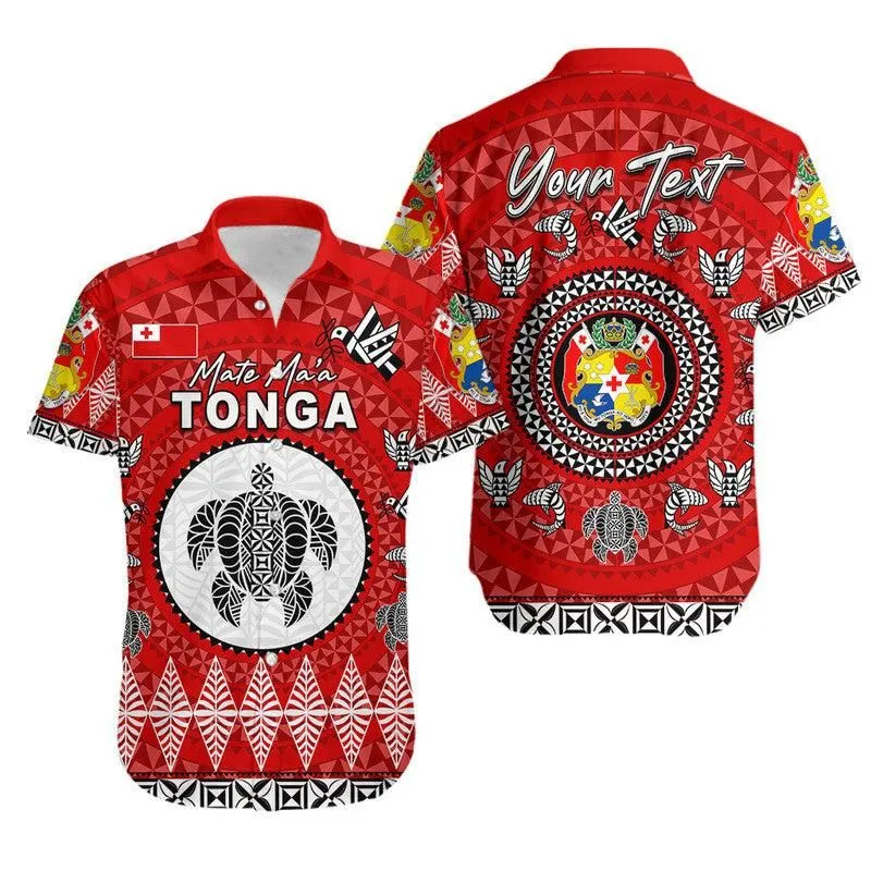Custom Personalised Mate Maa Tonga Ngatu Fonu Rugby Hawaiian Shirt Lt6_0