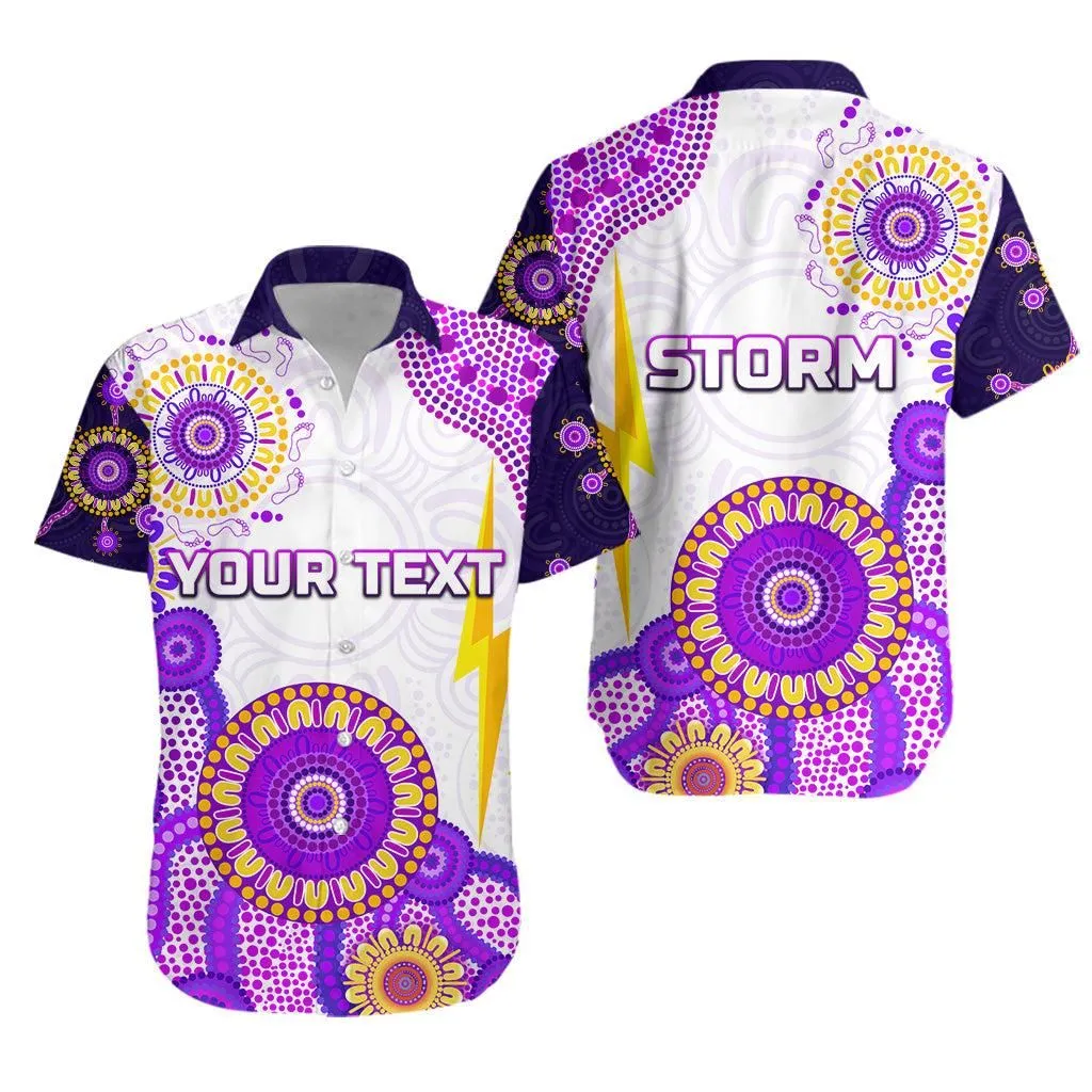 (Custom Personalised) Melbourne Storm Hawaiian Shirt 2021 Indigenous   Latest Style Lt8_1