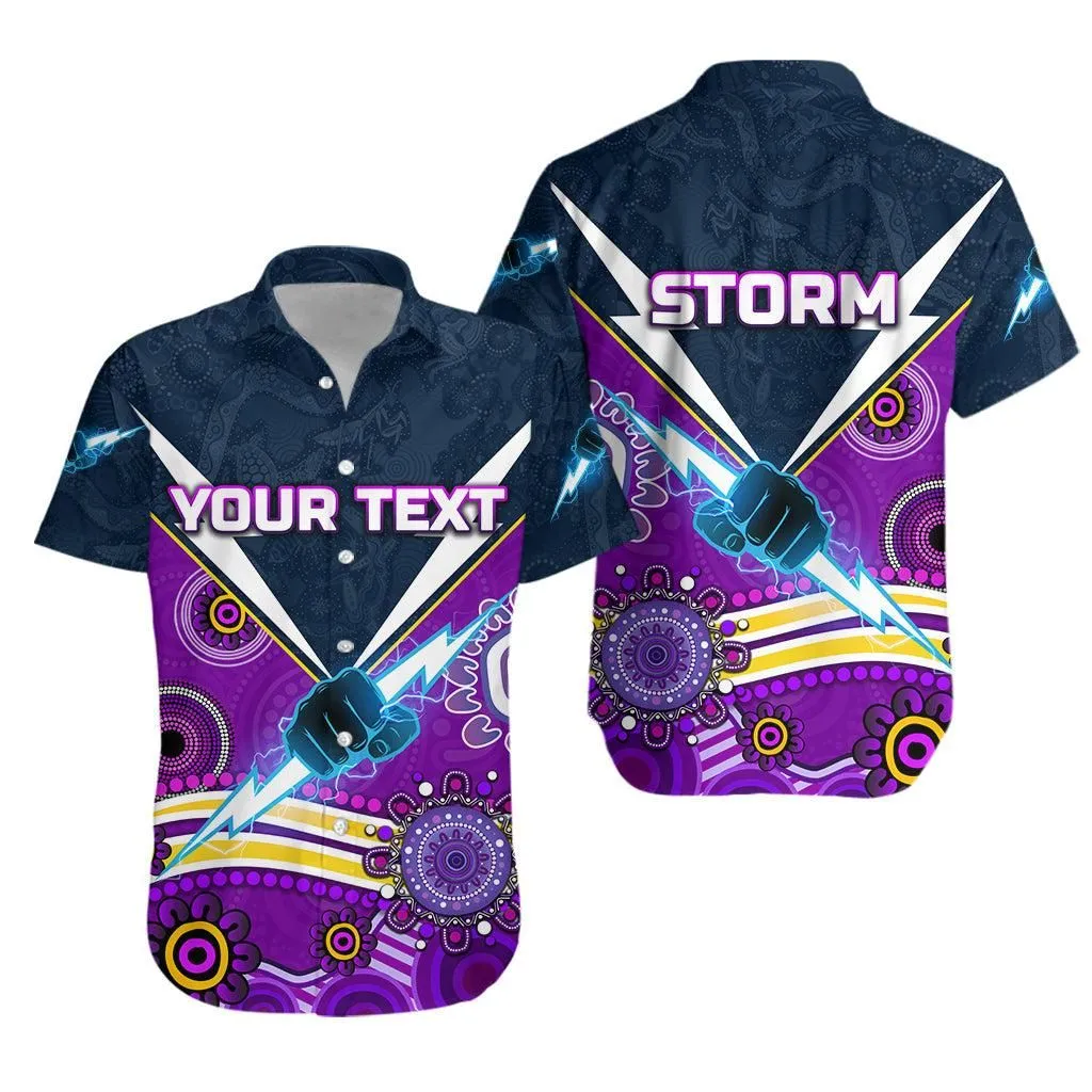 (Custom Personalised) Melbourne Storm Hawaiian Shirt 2021 Indigenous Lt8_1