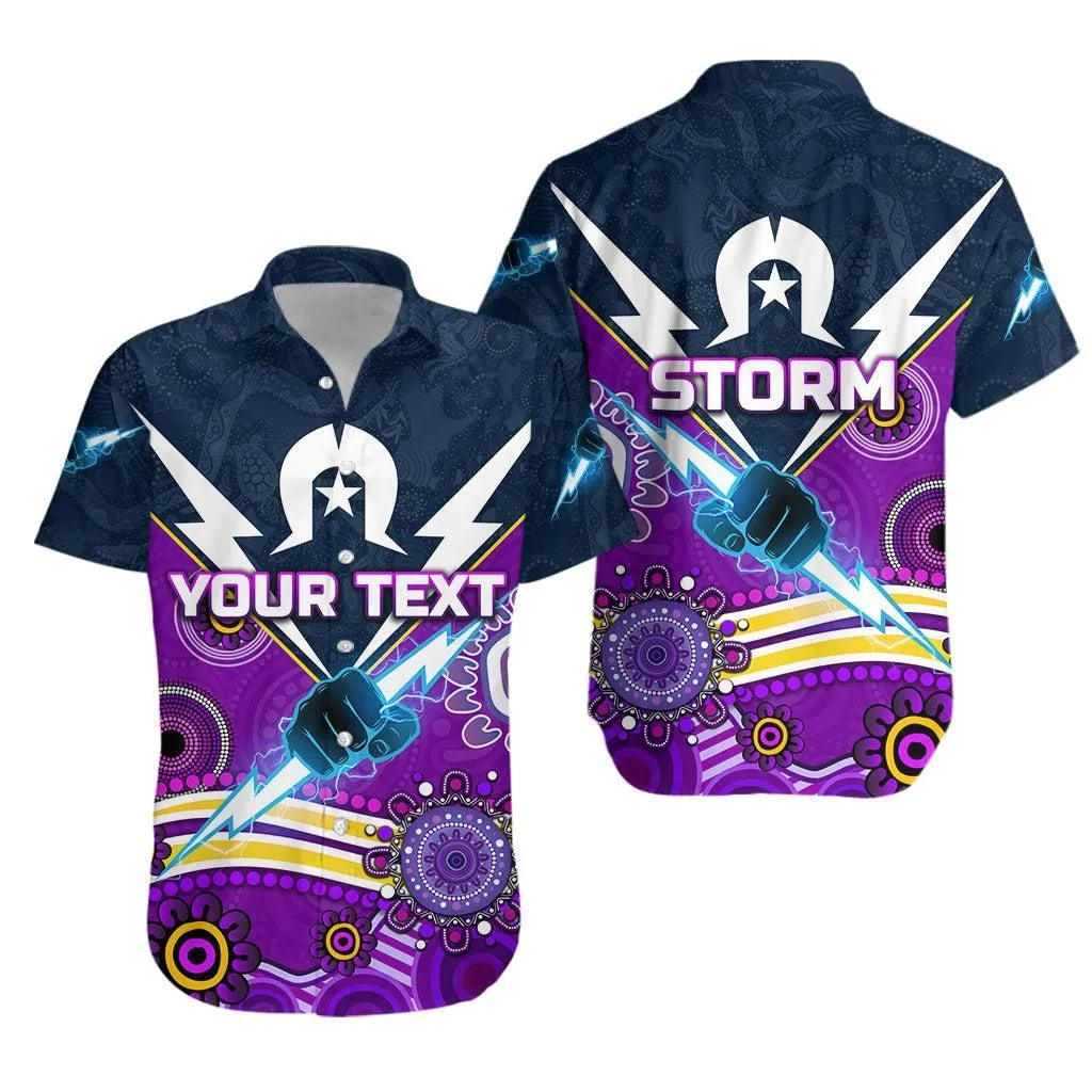 (Custom Personalised) Melbourne Storm Hawaiian Shirt 2021 Naidoc Indigenous Lt8_1