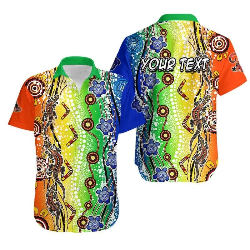 (Custom Personalised) Naidoc Aboriginal Lizard And Turtle Hawaiian Shirt Lt6_0