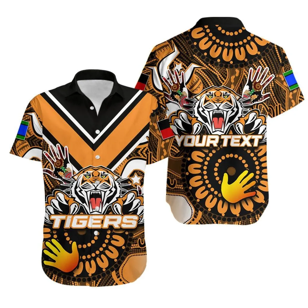 (Custom Personalised) Naidoc Wests Tigers Hawaiian Shirt Naidoc Patterns Lt6_1