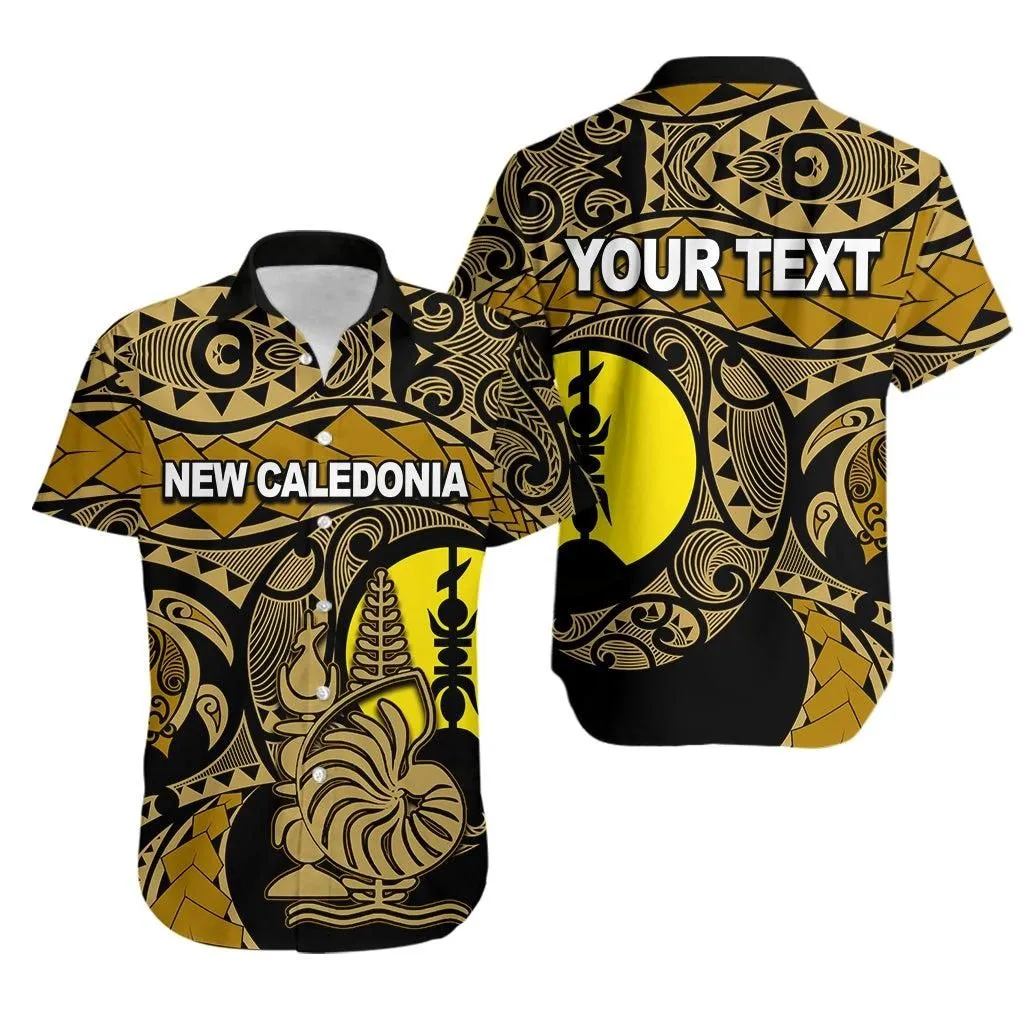 (Custom Personalised) New Caledonia Hawaiian Shirt Gold Color Lt6_1