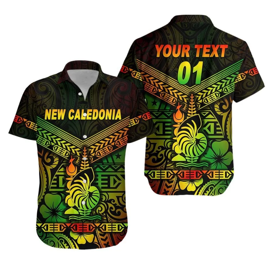 (Custom Personalised) New Caledonia Hawaiian Shirt Simple Style   Reggae Lt8_1