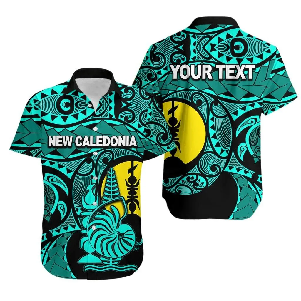 (Custom Personalised) New Caledonia Hawaiian Shirt Turquoise Color Lt6_1