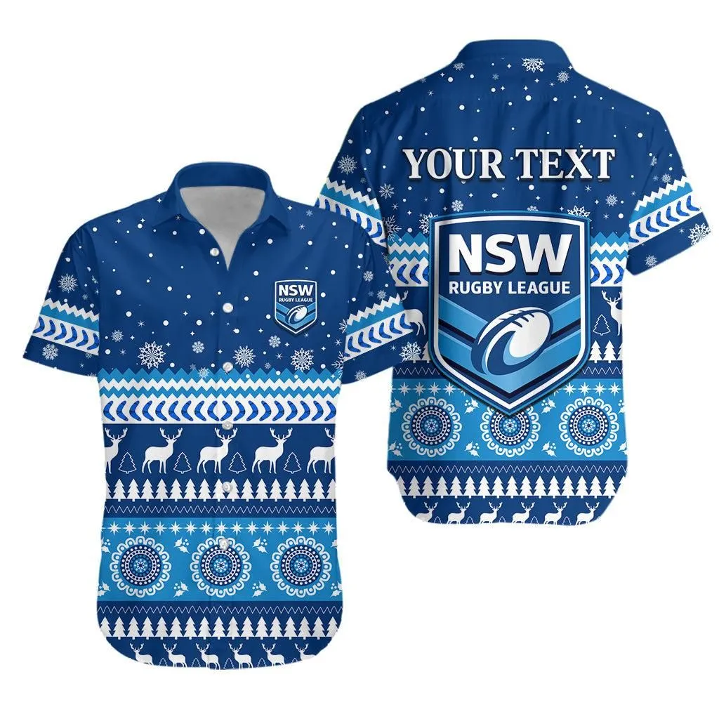 (Custom Personalised) New South Wales Christmas Hawaiian Shirt Nsw Rugby Indigenous Lt13_0