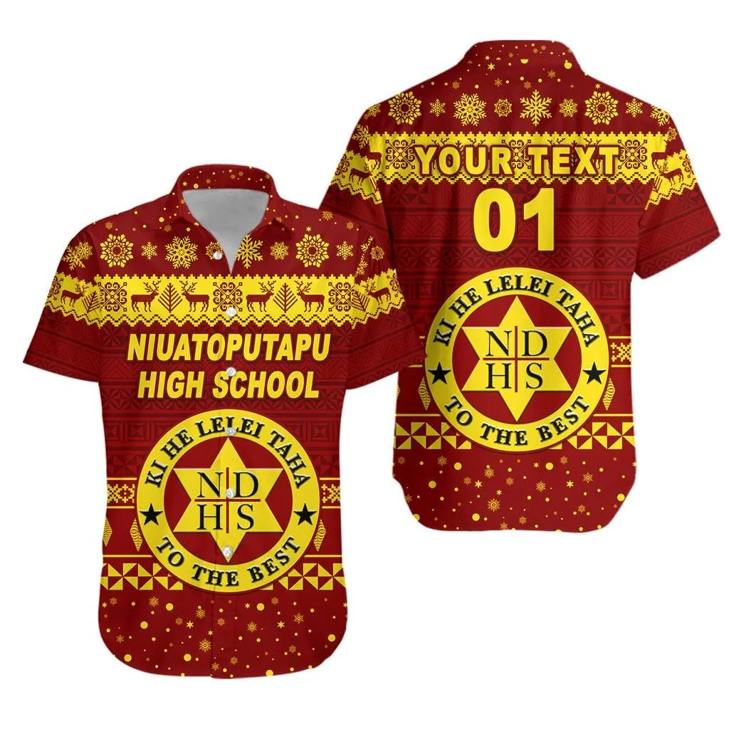 (Custom Personalised) Niuatoputapu High School Christmas Hawaiian Shirt Simple Style Lt8_1