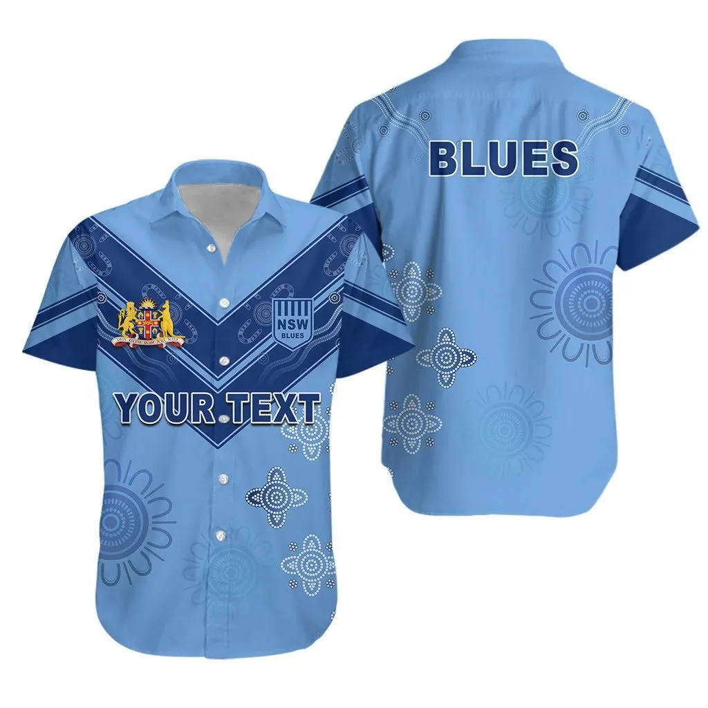 (Custom Personalised) Nsw Blues Indigenous Rugby Hawaiian Shirt New South Wales Lt13_1