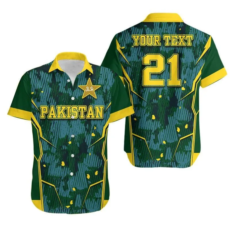 (Custom Personalised) Pakistan Men In Green Cricket Team Hawaiian Shirt Green Shirts Sport Style Lt9_0