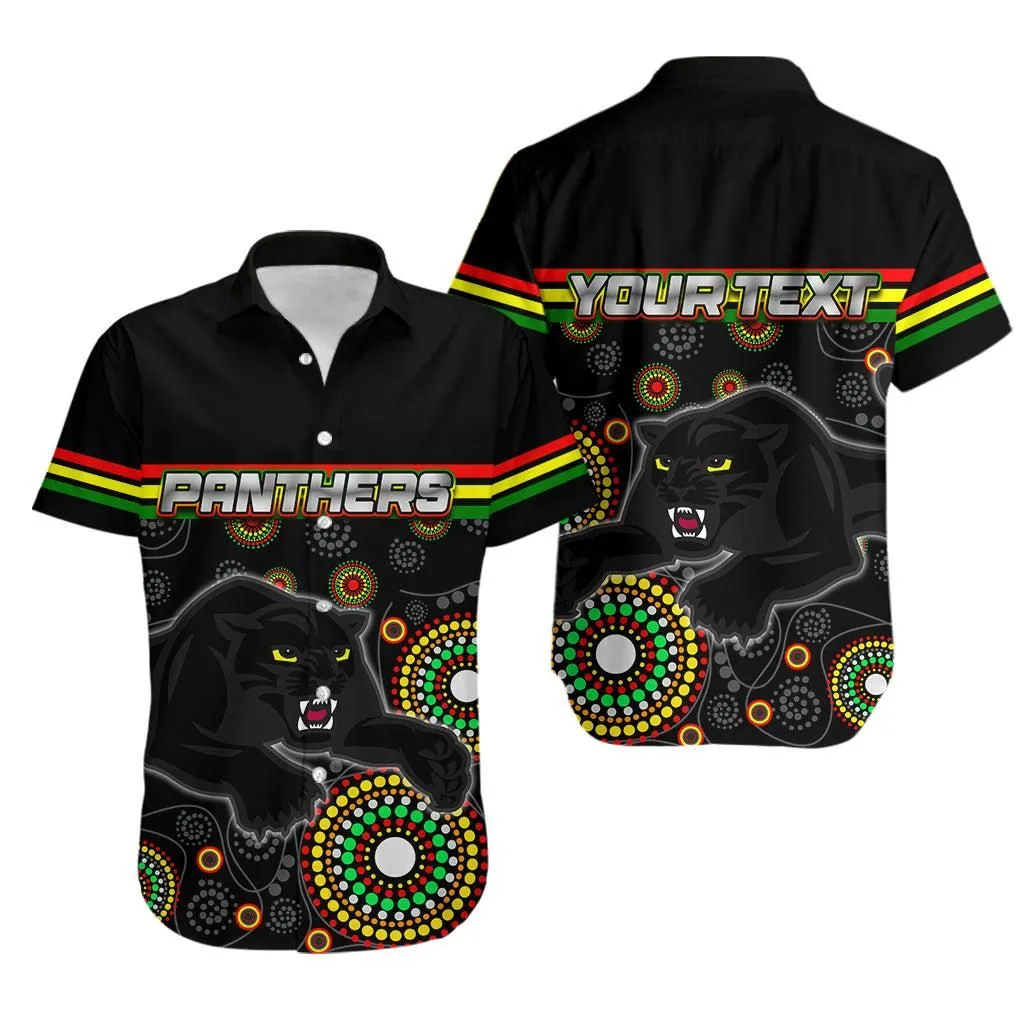 (Custom Personalised) Panthers Aboriginal Hawaiian Shirt Aboriginal Patterns Lt6_1