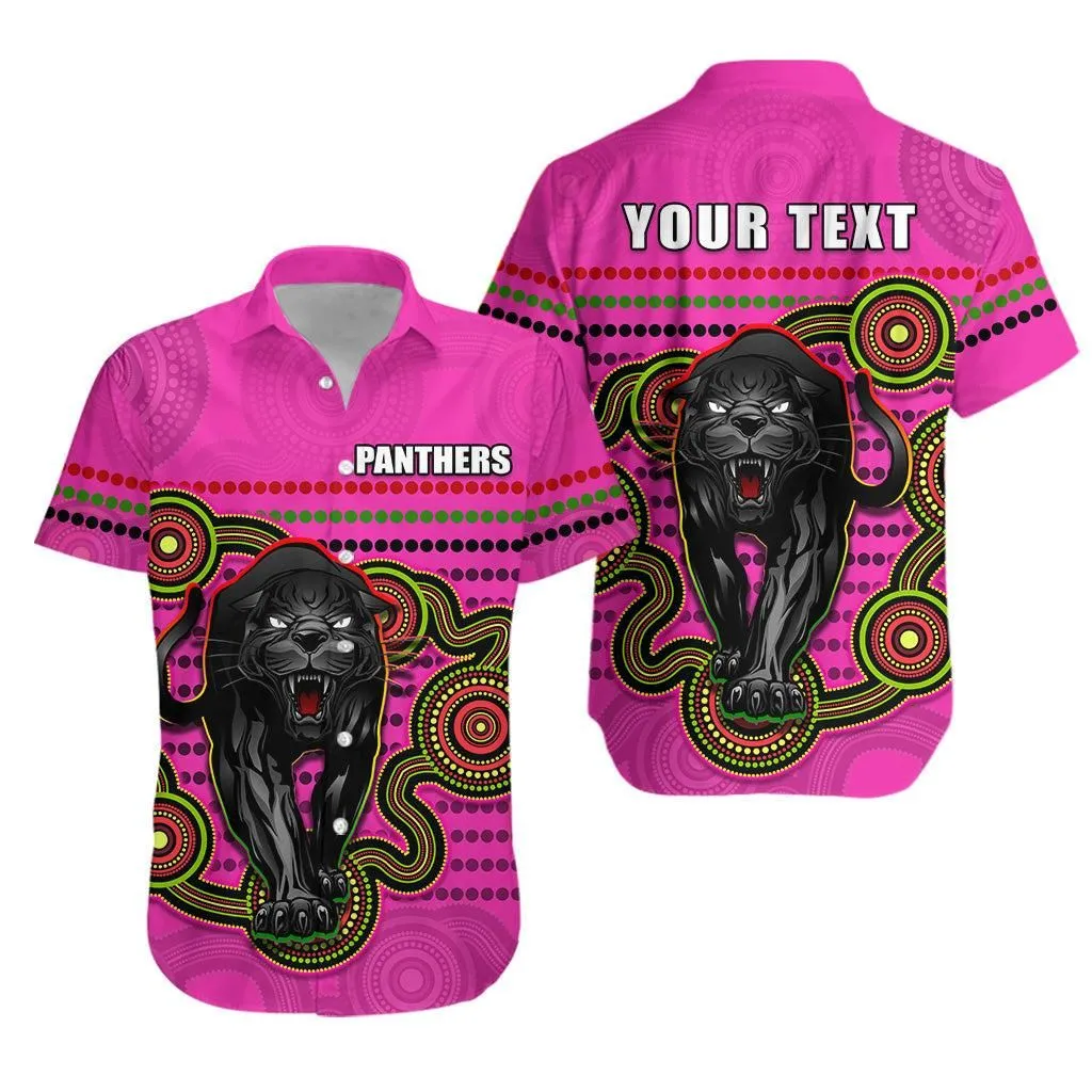 (Custom Personalised) Panthers Indigenous Hawaiian Shirt Version Pink Alternate Lt13_1
