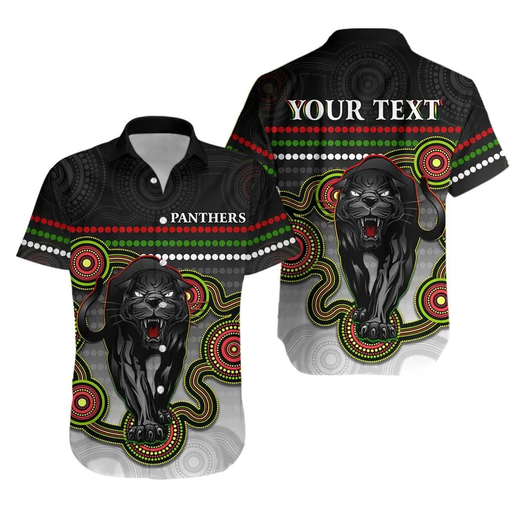 (Custom Personalised) Panthers Indigenous Hawaiian Shirt Version White Alternate Lt13_1