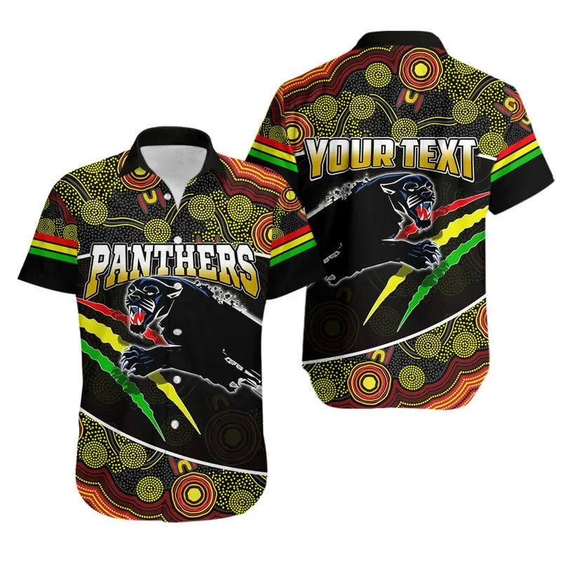(Custom Personalised) Panthers Rugby Hawaiian Shirt Aboriginal Basic Style Lt6_0