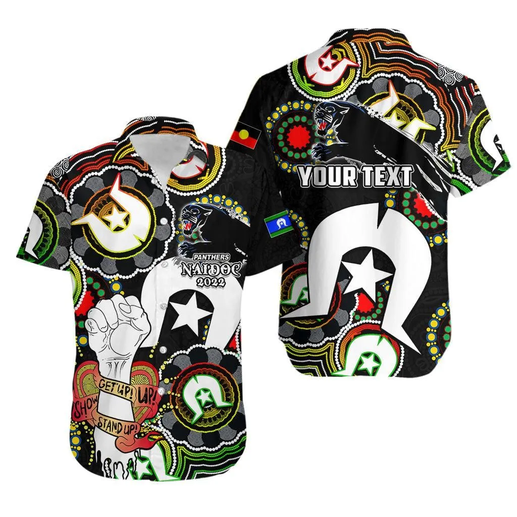 (Custom Personalised) Panthers Rugby Naidoc Week 2022 Hawaiian Shirt Lets Fight Together Lt6_0