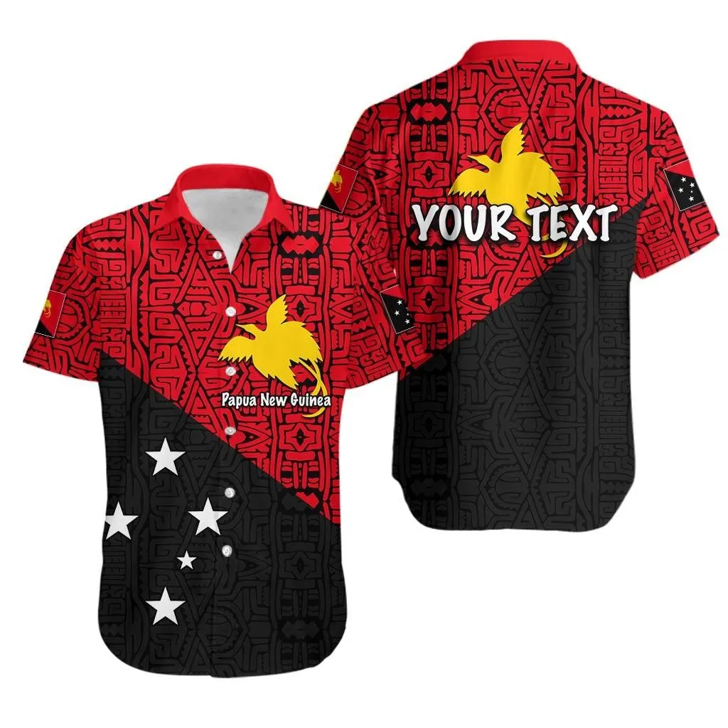 (Custom Personalised) Papua New Guinea Hawaiian Shirt Patterns With Flag Lt6_1