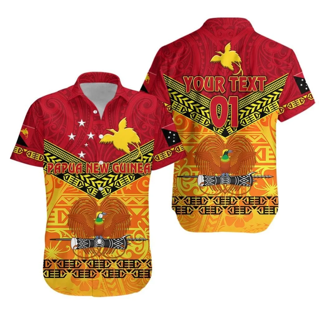 (Custom Personalised) Papua New Guinea Kumuls Hawaiian Shirt Simple Style   Red Vibes Lt8_1