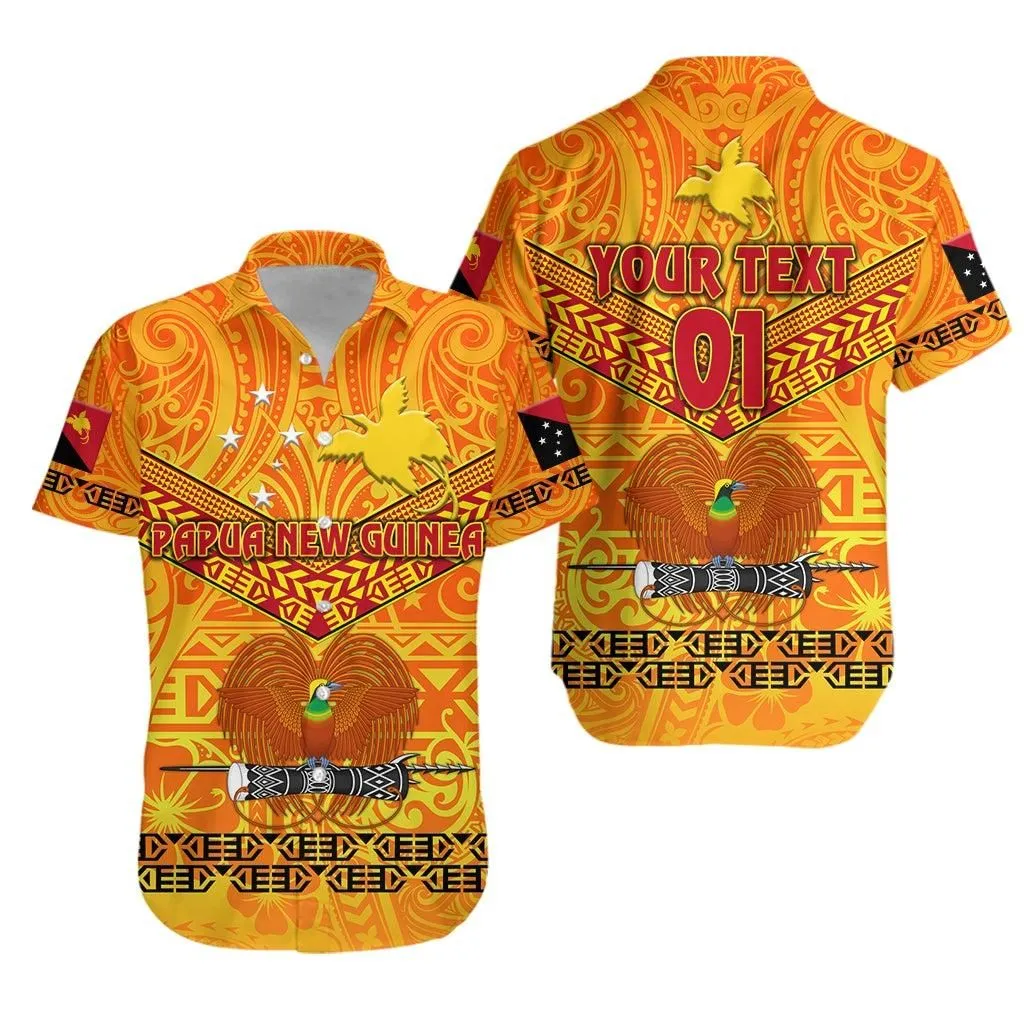 (Custom Personalised) Papua New Guinea Kumuls Hawaiian Shirt Simple Style   Yellow Vibes Lt8_1