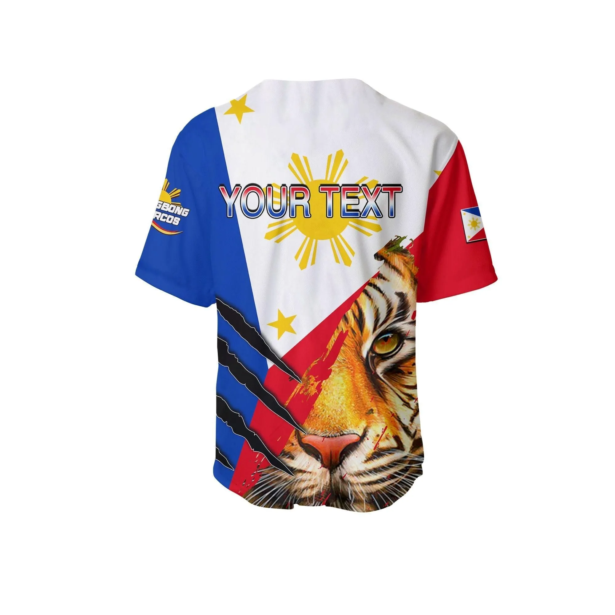 (Custom Personalised) Philippines Baseball Shirt Bbm 2022 Tiger Of The North Lt6_1