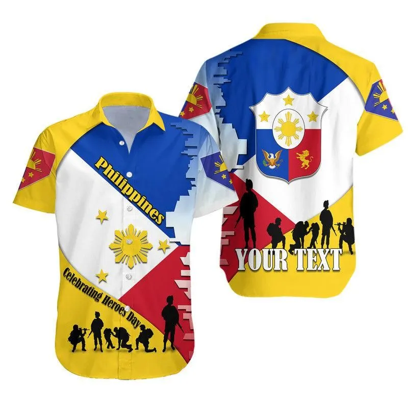 (Custom Personalised) Philippines Hawaiian Shirt Celebrating Heroes Day Lt9_0