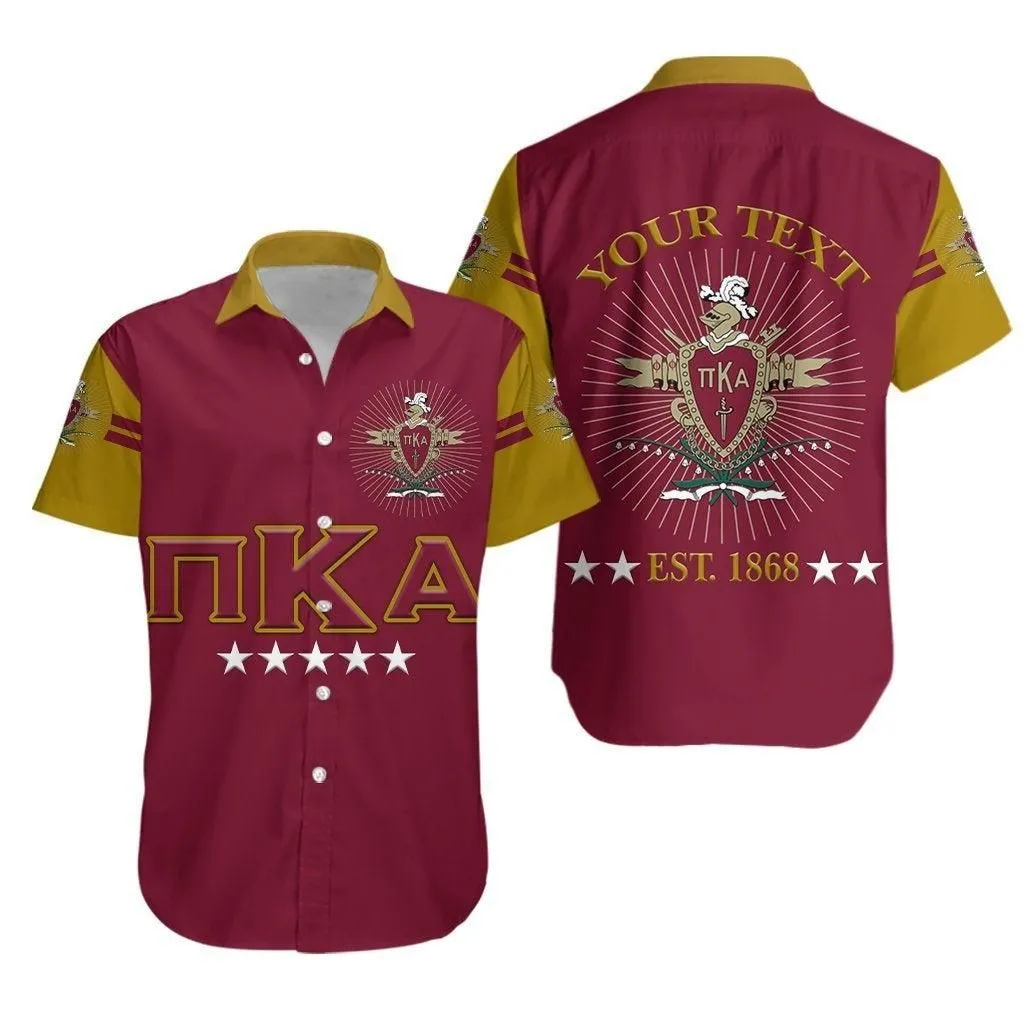 (Custom Personalised) Pi Kappa Alpha Fraternity Pikes Hawaiian Shirt Simple Style   Garnet No1 Lt8_1
