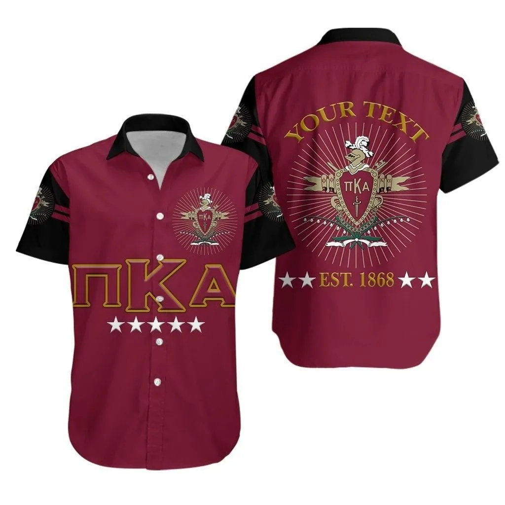 (Custom Personalised) Pi Kappa Alpha Fraternity Pikes Hawaiian Shirt Simple Style   Garnet No2 Lt8_1