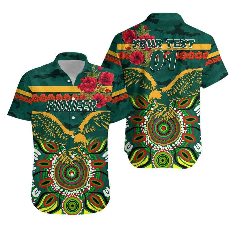 (Custom Personalised) Pioneer Football Club Anzac Hawaiian Shirt Indigenous Vibes Lt8_1