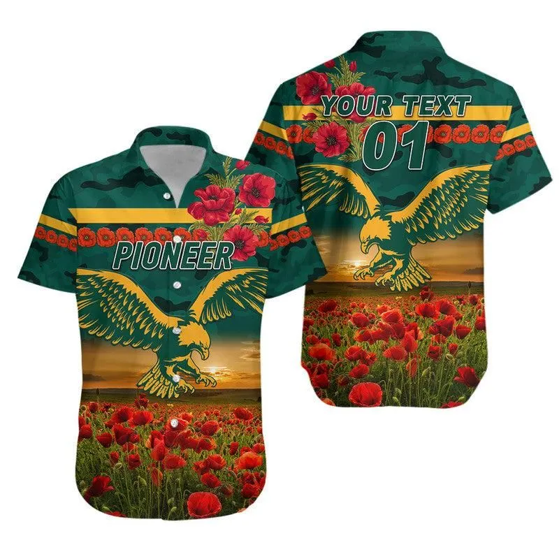 (Custom Personalised) Pioneer Football Club Anzac Hawaiian Shirt Poppy Vibes Lt8_1