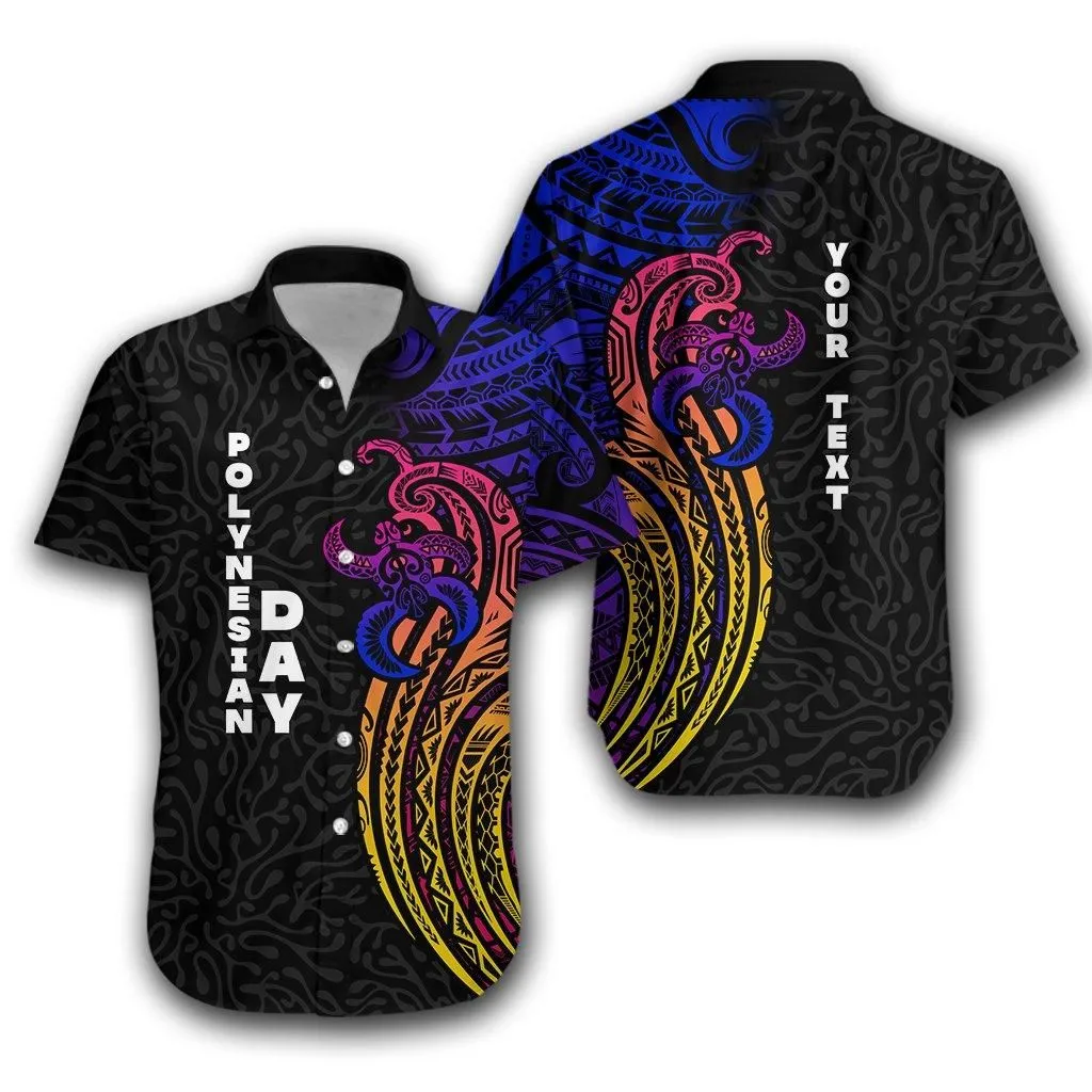 (Custom Personalised) Polynesian Day Hawaiian Shirt Modern Style Lt16_1