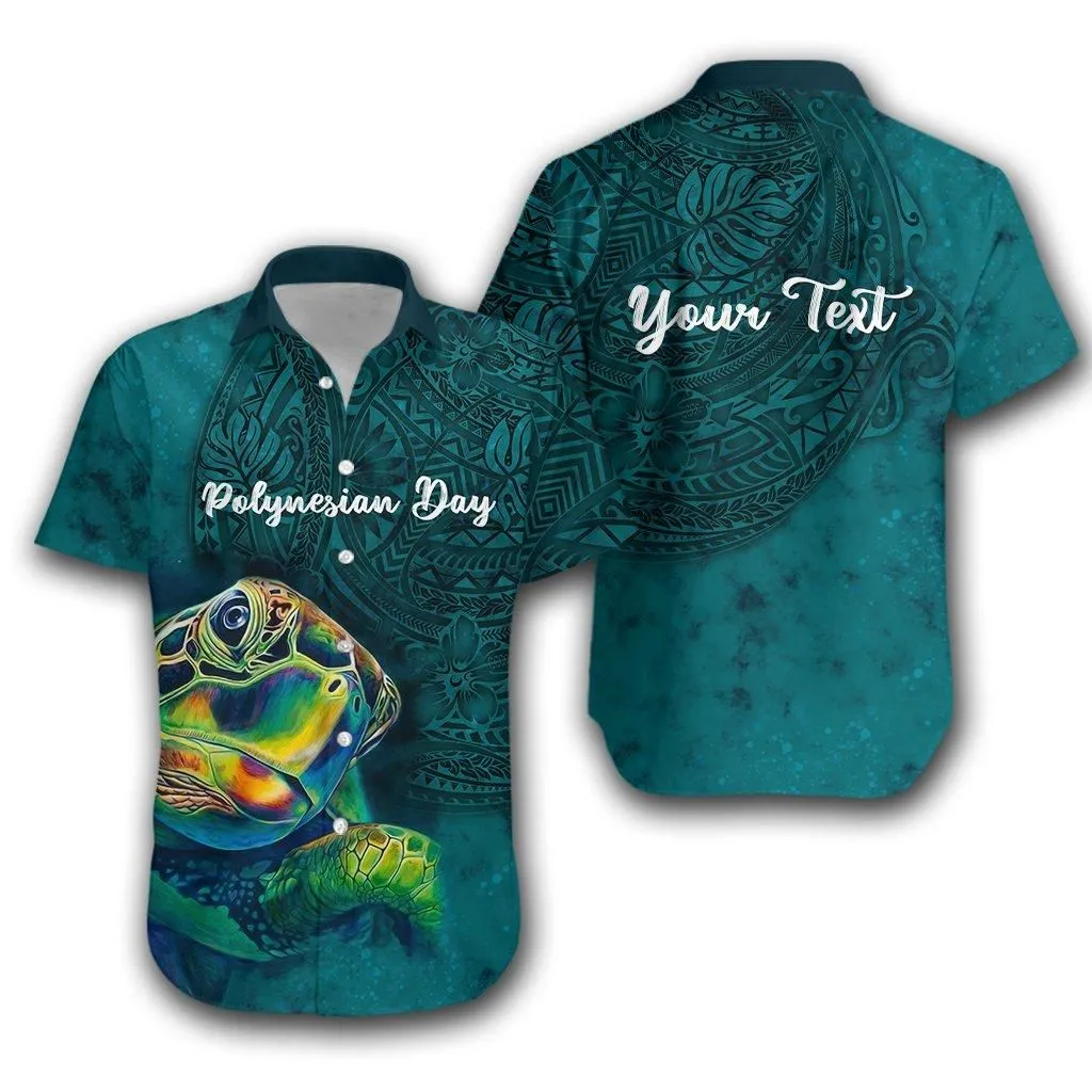 (Custom Personalised) Polynesian Day Hawaiian Shirt Ocean Style Lt16_1