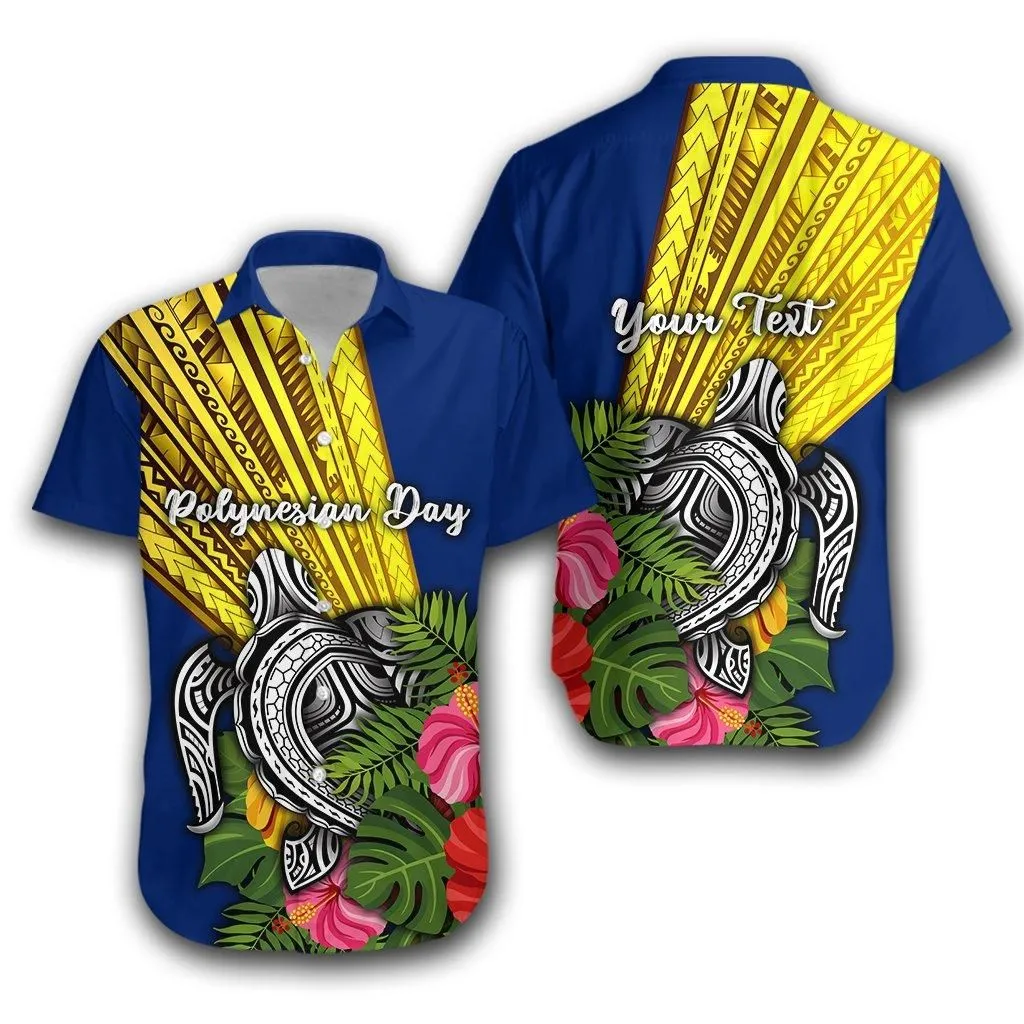 (Custom Personalised) Polynesian Day Hawaiian Shirt Sun Style Lt16_1