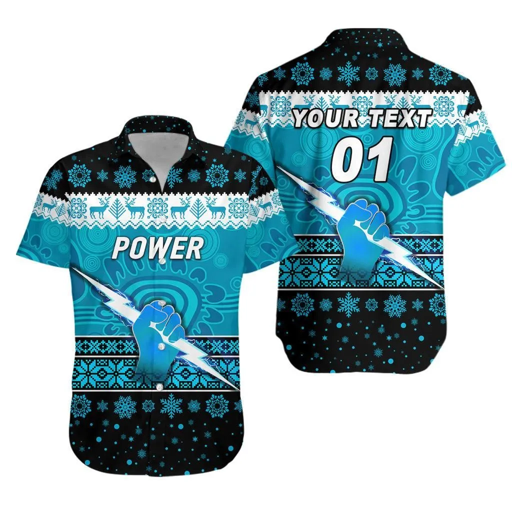 (Custom Personalised) Port Adelaide Power Hawaiian Shirt Christmas Simple Style Lt8_1