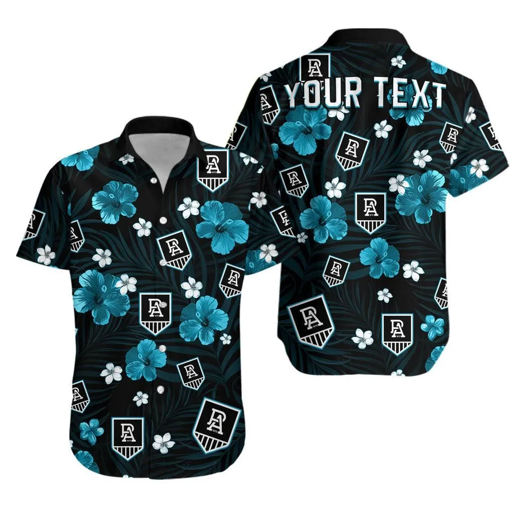 (Custom Personalised) Power Football Hawaiian Shirt Port Adelaide Premiers Tropical Flowers Simple Lt13_0