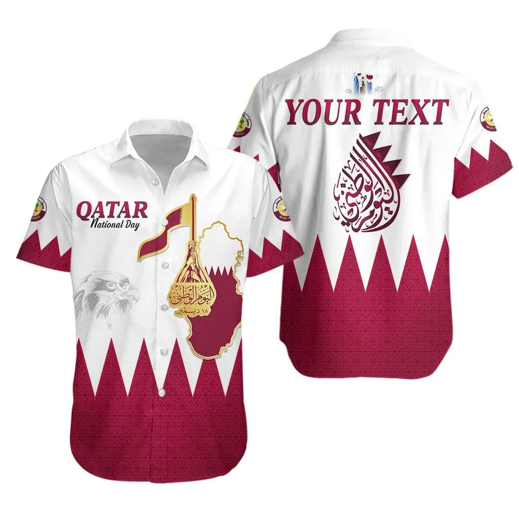 (Custom Personalised) Qatar Hawaiian Shirt Happy National Day Style Flag Lt13_0