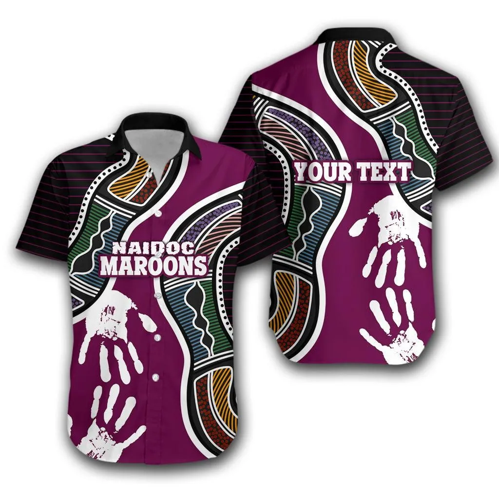 (Custom Personalised) Queensland Naidoc Week Hawaiian Shirt Maroons Aboriginal Sport Style Lt16_1