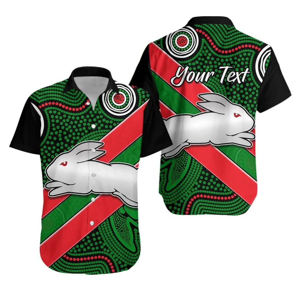 (Custom Personalised) Rabbitohs Indigenous Hawaiian Shirt Version 02 Brave Lt13_1