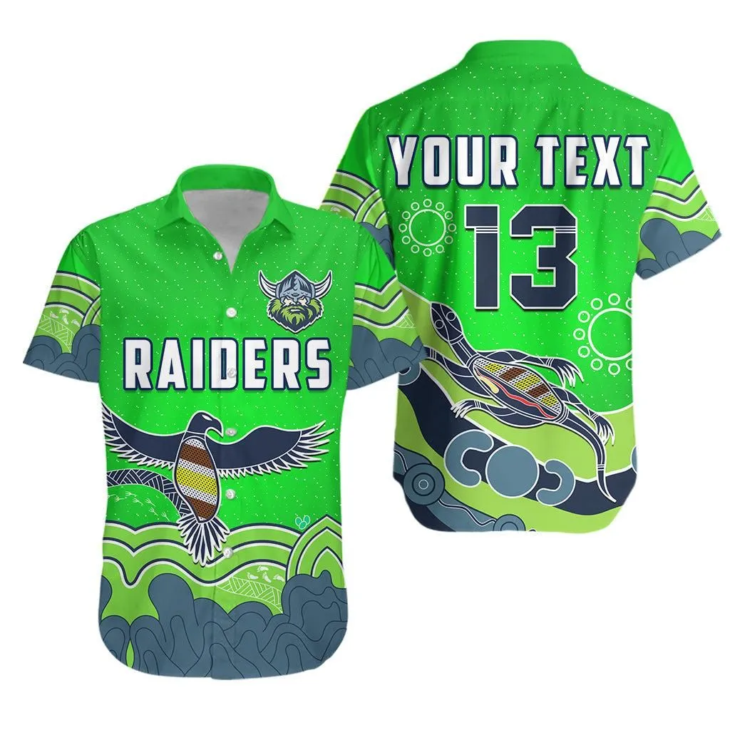 (Custom Personalised) Raiders Indigenous Hawaiian Shirt Canberra The Milk   Custom Text And Number Lt13_0