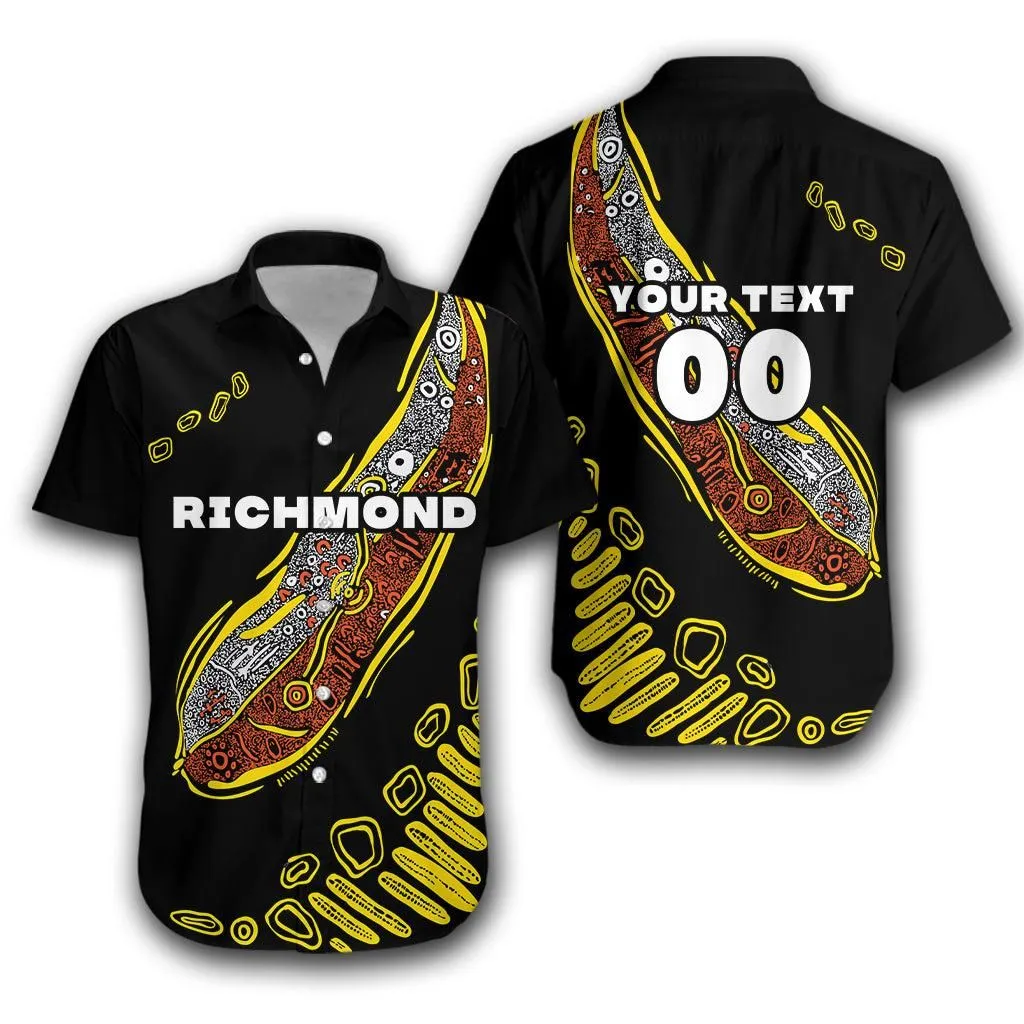 (Custom Personalised) Richmond Hawaiian Shirt Aboriginal Sport Style Lt16_1