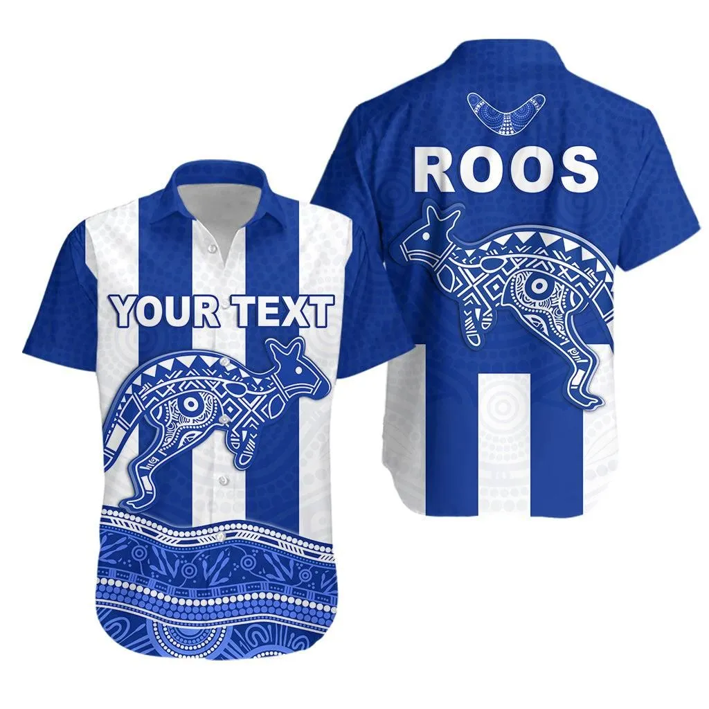 (Custom Personalised) Roos Indigenous Hawaiian Shirt North Melbourne Football Lt13_1