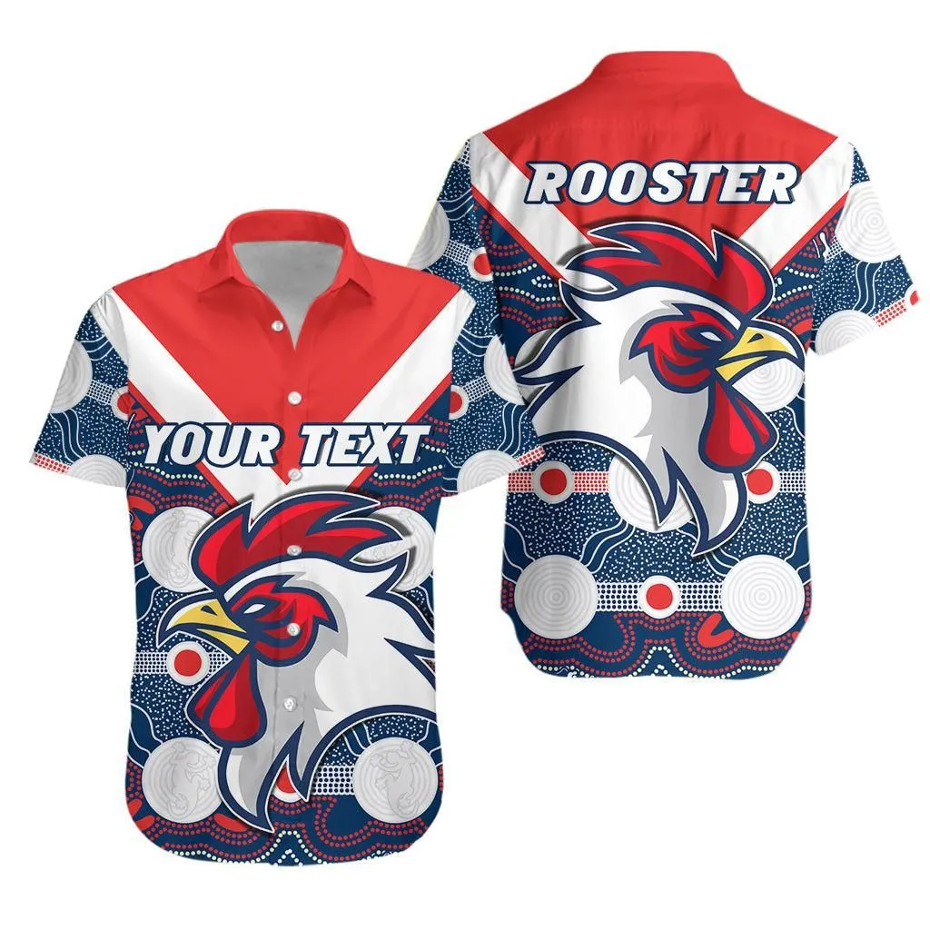 (Custom Personalised) Roosters Hawaiian Shirt Sydney Indigenous Lt13_1