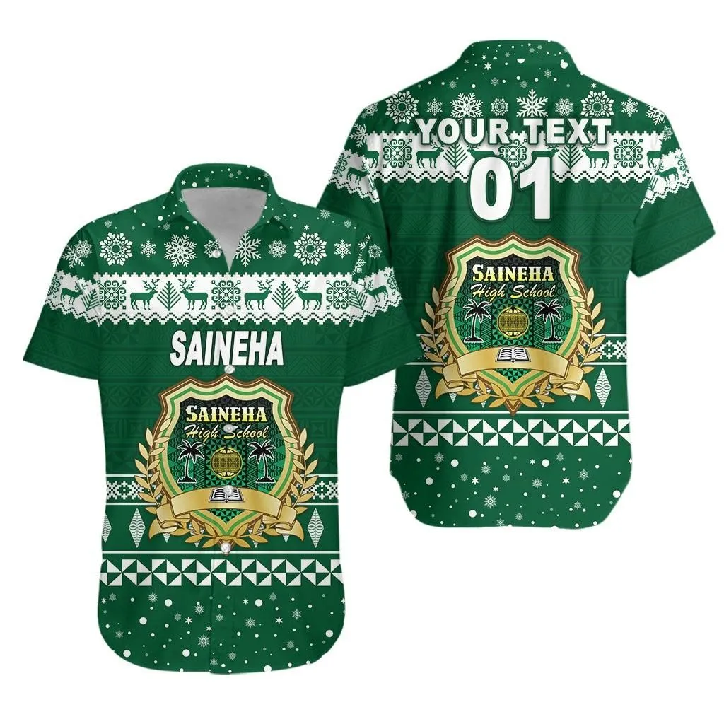 (Custom Personalised) Saineha High School Christmas Hawaiian Shirt Simple Style Lt8_1