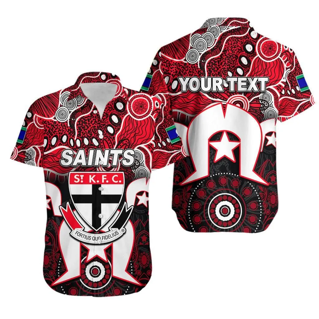 (Custom Personalised) Saints Australian Football Torres Strait Islanders Mix Aboriginal Hawaiian Shirt Lt6_1