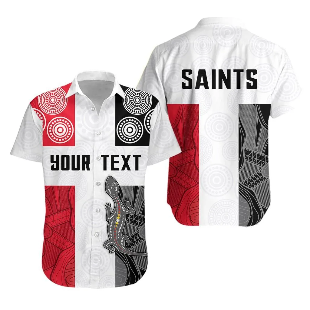 (Custom Personalised) Saints Football Hawaiian Shirt St Kilda Indigenous Lt13_1