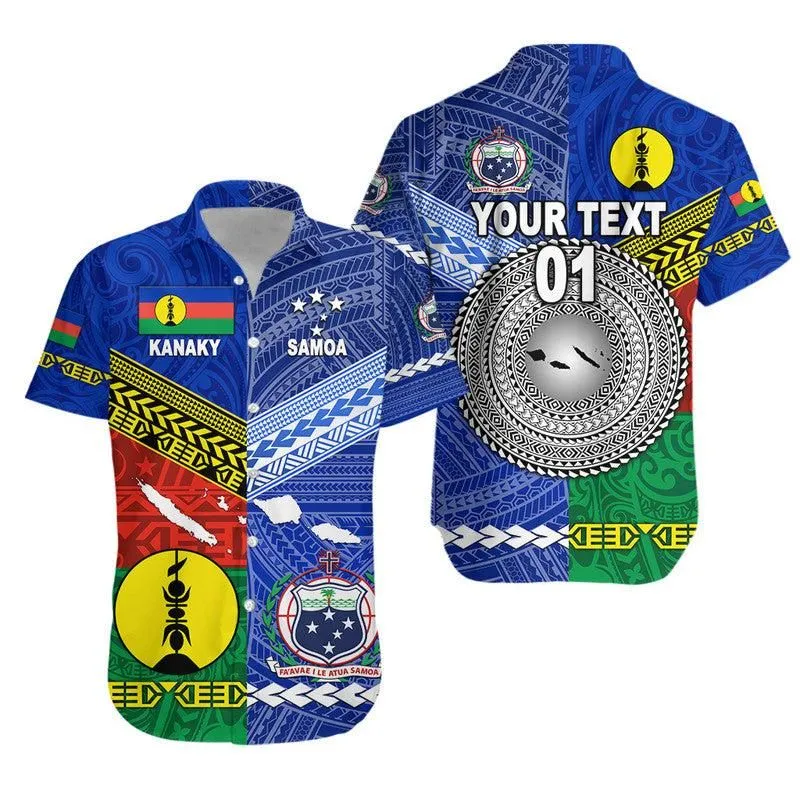 (Custom Personalised) Samoa And Kanaky New Caledonia Hawaiian Shirt Together Lt8_0
