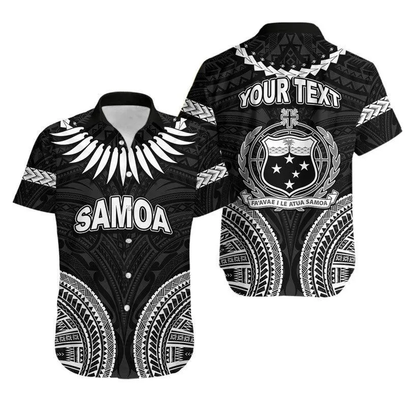 Custom Personalised Samoa Ula Nifo Tribal Hawaiian Shirt White Style Lt6_0
