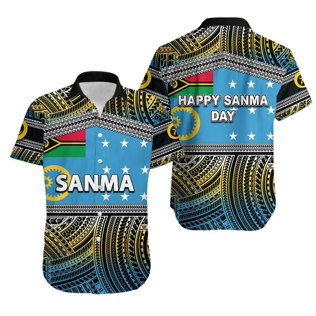 (Custom Personalised) Sanma Province Hawaiian Shirt Of Vanuatu Polynesian Patterns No2 Lt6_1
