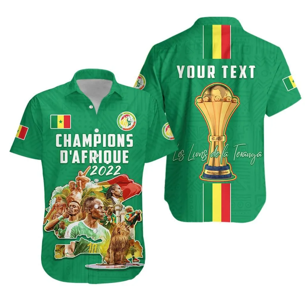 (Custom Personalised) Senegal Football Hawaiian Shirt Caf Champions League 2022 Version 01 Lt13_0