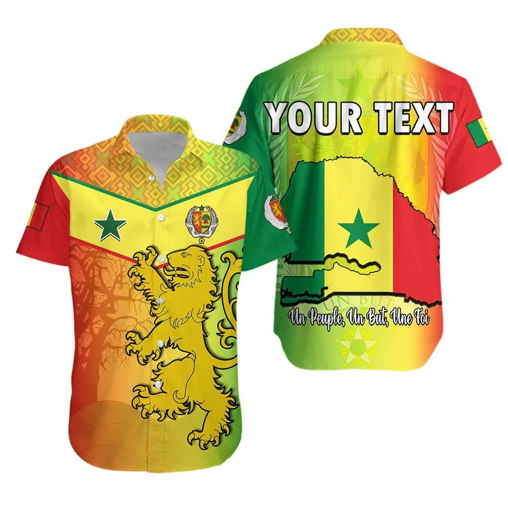 (Custom Personalised) Senegal Hawaiian Shirt Lion With Senegal Map Reggae Style Lt14_0