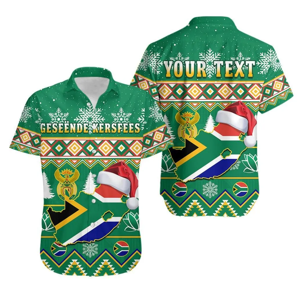 (Custom Personalised) South Africa Christmas Hawaiian Shirt King Protea Geseende Kersfees Lt14_0