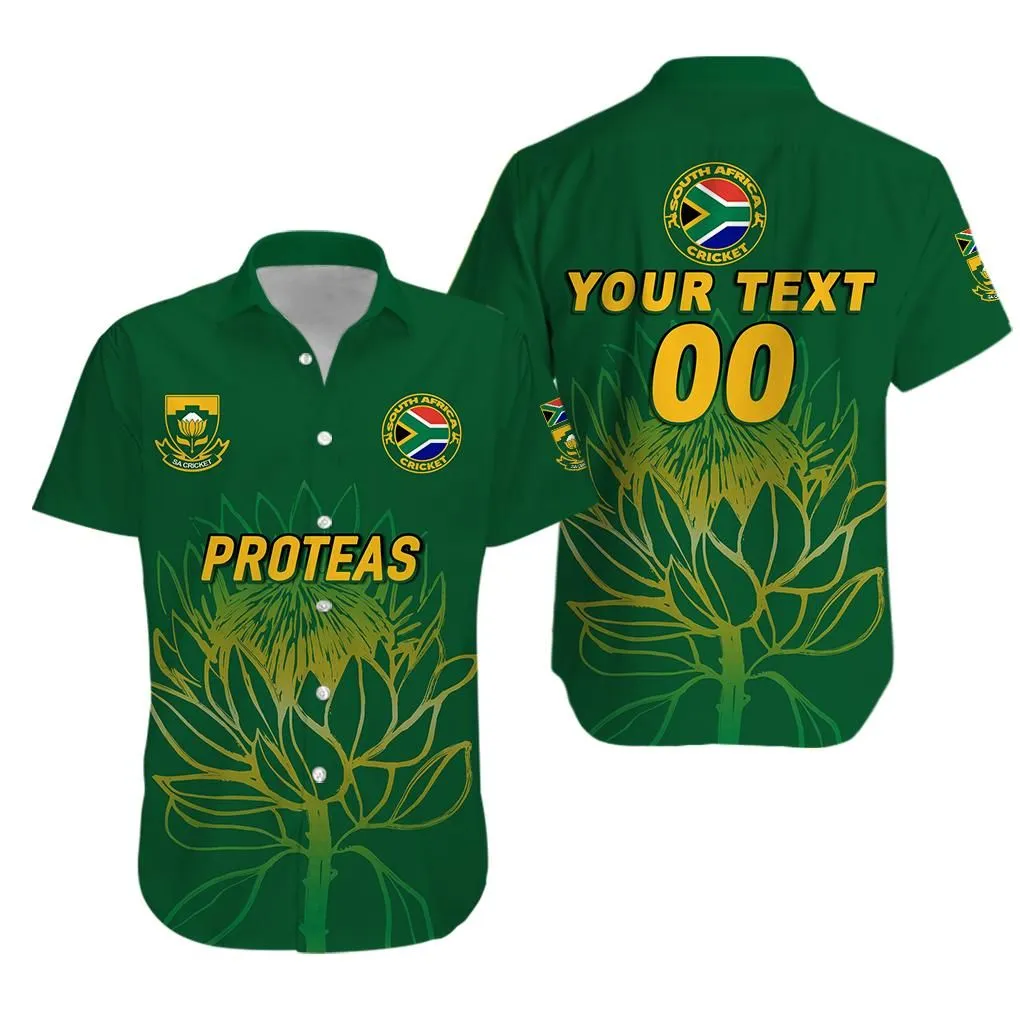 (Custom Personalised) South Africa Cricket Proteas Pride Hawaiian Shirt   Lt12_0